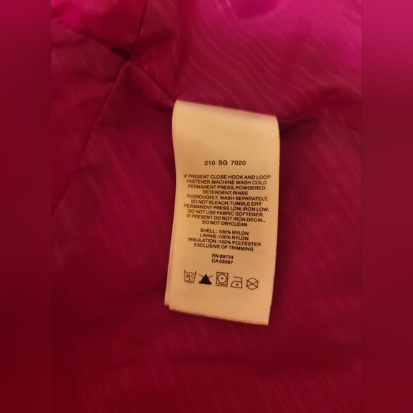 Columbia Jacket Omni Shield Pink HoodedJacket SpringCoat Youth Barbiecore Easter - Picture 5 of 12